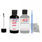 ALFA ROMEO BLACK Paint Code 817 Car Touch Up aNTI Rust primer undercoat