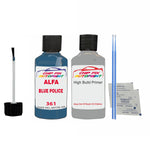 ALFA ROMEO BLUE POLICE 1 Paint Code 361 Car Touch Up aNTI Rust primer undercoat