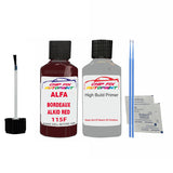ALFA ROMEO BORDEAUX ALKID RED Paint Code 115F Car Touch Up aNTI Rust primer undercoat