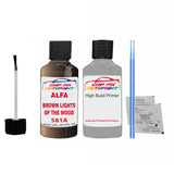 ALFA ROMEO BROWN LIGHTS OF THE WOOD Paint Code 581A Car Touch Up aNTI Rust primer undercoat