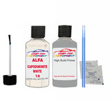 ALFA ROMEO CAPODIMONTE WHITE Paint Code 18 Car Touch Up aNTI Rust primer undercoat