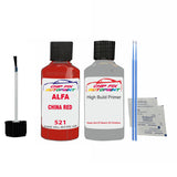 ALFA ROMEO CHINA RED Paint Code 521 Car Touch Up aNTI Rust primer undercoat