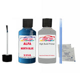 ALFA ROMEO NORTH BLUE Paint Code 335A Car Touch Up aNTI Rust primer undercoat