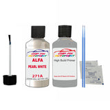 ALFA ROMEO PEARL WHITE Paint Code 271A Car Touch Up aNTI Rust primer undercoat