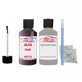 ALFA ROMEO PLUM Paint Code 497A Car Touch Up aNTI Rust primer undercoat