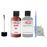 ALFA ROMEO RED Paint Code 538 Car Touch Up aNTI Rust primer undercoat