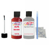ALFA ROMEO RED MIRO Paint Code 167A Car Touch Up aNTI Rust primer undercoat