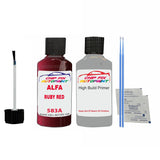 ALFA ROMEO RUBY RED Paint Code 583A Car Touch Up aNTI Rust primer undercoat