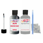 ALFA ROMEO VESUVIUS GRAY Paint Code 680A Car Touch Up aNTI Rust primer undercoat