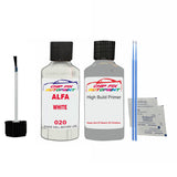 ALFA ROMEO WHITE Paint Code 20 Car Touch Up aNTI Rust primer undercoat