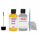 ALFA ROMEO YELLOW Paint Code 229 Car Touch Up aNTI Rust primer undercoat