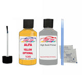 ALFA ROMEO YELLOW OPTIONAL Paint Code 135 Car Touch Up aNTI Rust primer undercoat