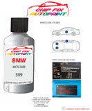 paint code location sticker Bmw 3 Series Coupe Arctic Silver 309 1988-2003 Grey plate find code