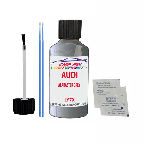Paint For Audi S8 Alabaster Grey 1998-2001 Code Ly7X Touch Up Paint Scratch Repair
