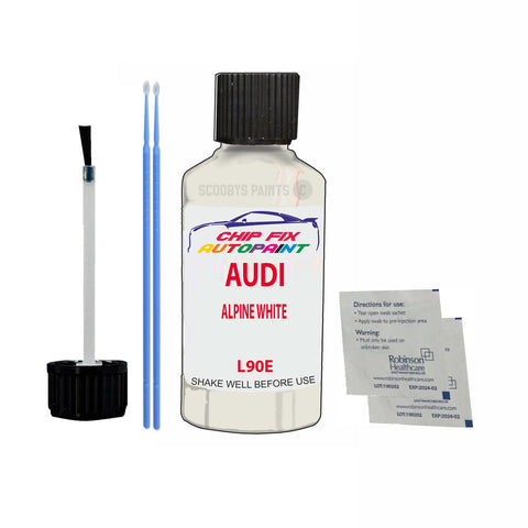 Paint For Audi S3 Alpine White 1977-1998 Code L90E Touch Up Paint Scratch Repair