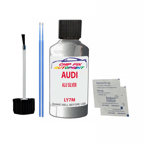 Paint For Audi A4 Alu Silver 1991-2000 Code Ly7M Touch Up Paint Scratch Repair