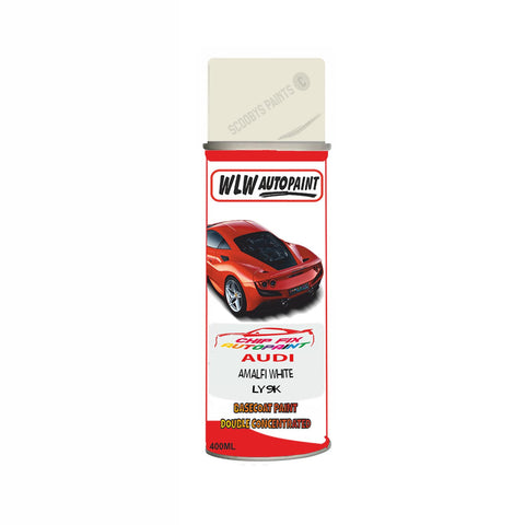 Audi Amalfi White Paint Code Ly9K Aerosol Spray Paint Scratch Repair