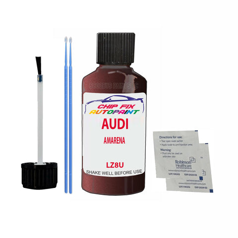 Paint For Audi 100 Amarena 1990-1996 Code Lz8U Touch Up Paint Scratch Repair