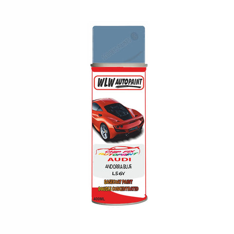 Audi Andorra Blue Paint Code L56Y Aerosol Spray Paint Scratch Repair