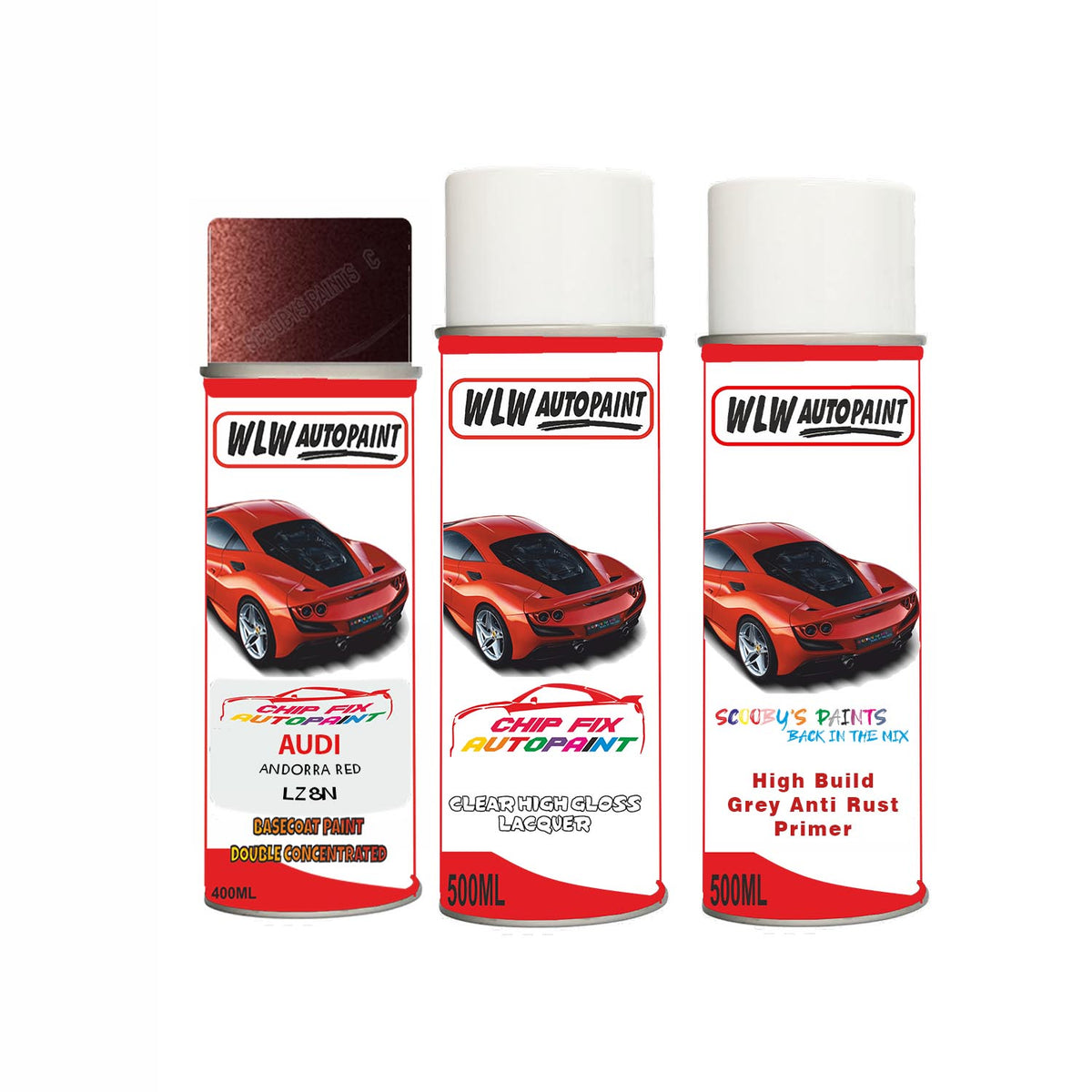Audi Andorra Red Paint Code Lz8N Aerosol Spray Paint – Car Touch Up ...