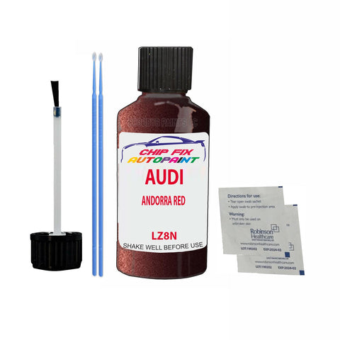 Paint For Audi A4 Andorra Red 1997-2001 Code Lz8N Touch Up Paint Scratch Repair