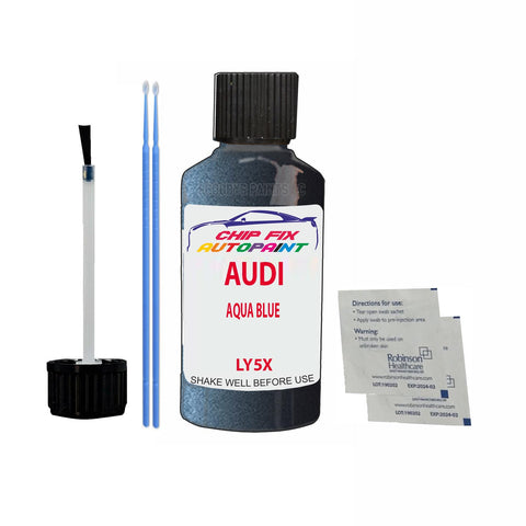 Paint For Audi S4 Aqua Blue 2001-2010 Code Ly5X Touch Up Paint Scratch Repair