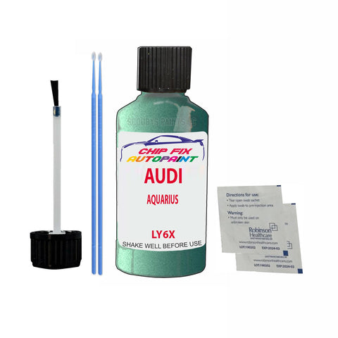 Paint For Audi S6 Aquarius 1998-2003 Code Ly6X Touch Up Paint Scratch Repair