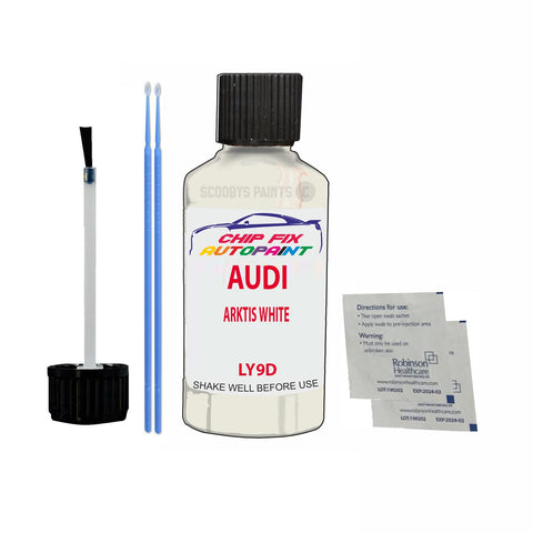 Paint For Audi S3 Arktis White 2002-2010 Code Ly9D Touch Up Paint Scratch Repair