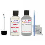 Anti rust primer undercoat Audi S6 Arktis White 2002-2010 Code Ly9D Touch Up Paint Scratch Repair