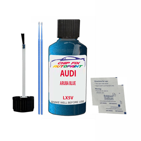 Paint For Audi A3 Cabrio Aruba Blue 2007-2012 Code Lx5V Touch Up Paint Scratch Repair