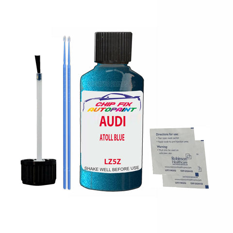 Paint For Audi A3 Sportback Atoll Blue 2019-2022 Code Lz5Z Touch Up Paint Scratch Repair