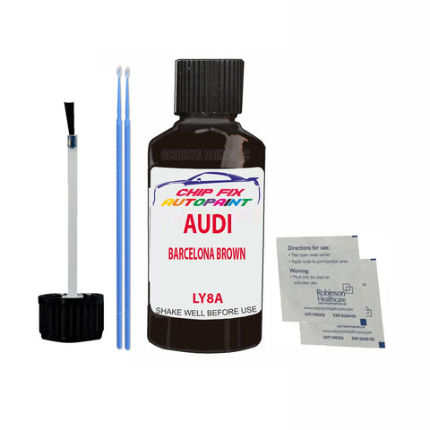Paint For Audi 80 Barcelona Brown 1983-1983 Code Ly8A Touch Up Paint Scratch Repair
