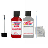 Anti rust primer undercoat Audi A5 S Line Brilliant Red 2002-2016 Code Ly3J Touch Up Paint Scratch Repair