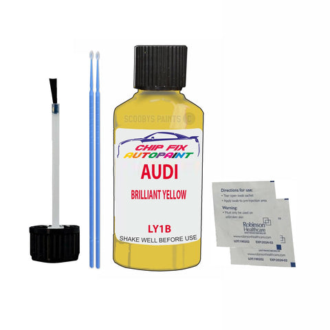 Paint For Audi A4 Brilliant Yellow 1995-2004 Code Ly1B Touch Up Paint Scratch Repair