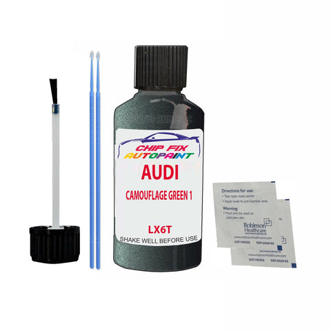 Paint For Audi Q3 Camouflage Green 1 2015-2021 Code Lx6T Touch Up Paint Scratch Repair