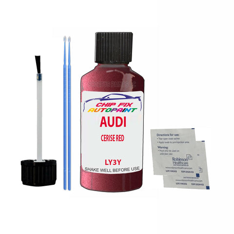 Paint For Audi S3 Cerise Red 1990-2001 Code Ly3Y Touch Up Paint Scratch Repair