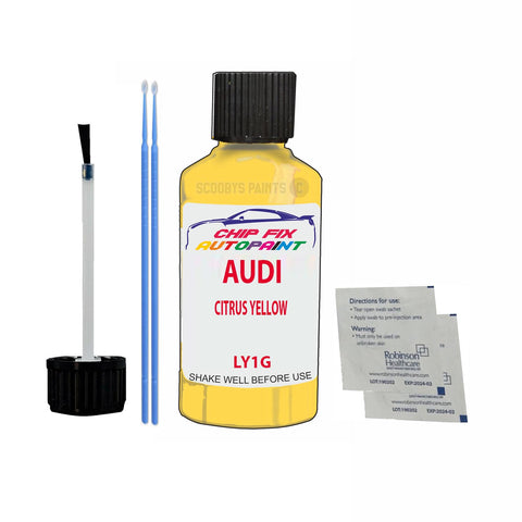 Paint For Audi S4 Citrus Yellow 2003-2021 Code Ly1G Touch Up Paint Scratch Repair