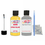 Anti rust primer undercoat Audi Tt Coupe Citrus Yellow 2003-2021 Code Ly1G Touch Up Paint Scratch Repair