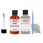 Anti rust primer undercoat Audi Q2 Coral Orange 2016-2021 Code Ly2Z Touch Up Paint Scratch Repair