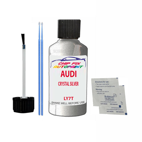Paint For Audi 90 Crystal Silver 1988-1999 Code Ly7T Touch Up Paint Scratch Repair