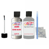 Anti rust primer undercoat Audi A5 Sportback Cuvee Silver 2011-2021 Code Lx1Y Touch Up Paint Scratch Repair