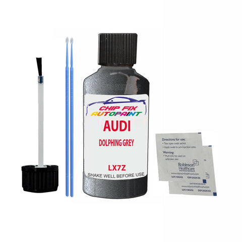 Paint For Audi S4 Dolphing Grey 2000-2013 Code Lx7Z Touch Up Paint Scratch Repair