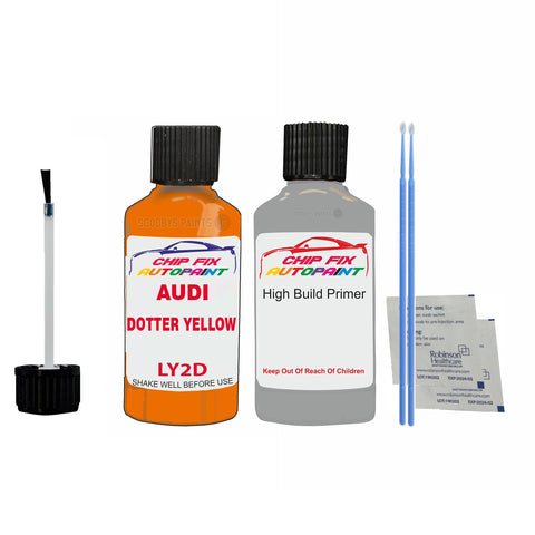 Anti rust primer undercoat Audi Q7 Dotter Yellow 1993-2016 Code Ly2D Touch Up Paint Scratch Repair