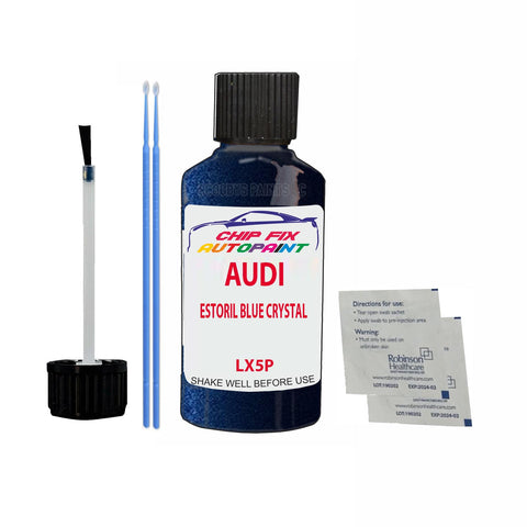 Paint For Audi S6 Estoril Blue Crystal 2010-2016 Code Lx5P Touch Up Paint Scratch Repair