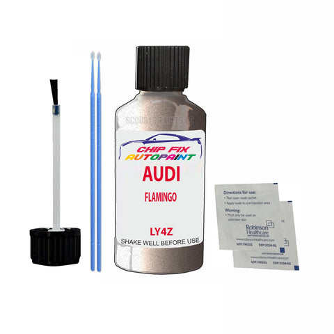 Paint For Audi S3 Flamingo 1986-1992 Code Ly4Z Touch Up Paint Scratch Repair