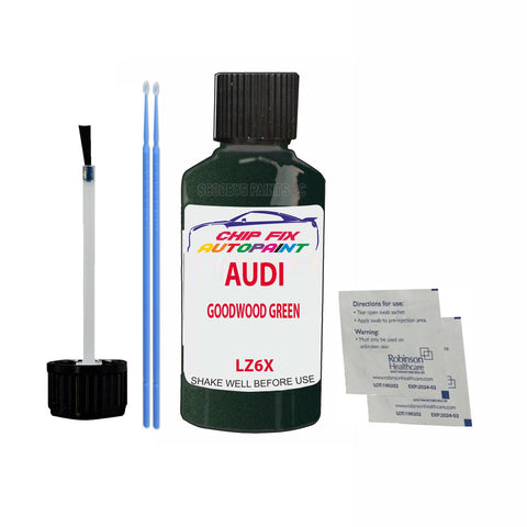 Paint For Audi S6 Goodwood Green 1999-2021 Code Lz6X Touch Up Paint Scratch Repair
