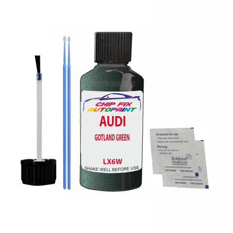 Paint For Audi A4 Avant Gotland Green 2015-2020 Code Lx6W Touch Up Paint Scratch Repair