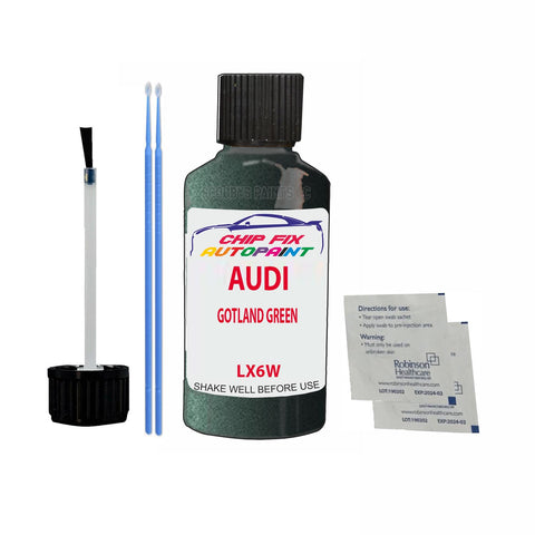 Paint For Audi A7 Gotland Green 2015-2020 Code Lx6W Touch Up Paint Scratch Repair