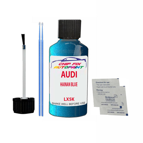 Paint For Audi Q3 Hainan Blue 2014-2020 Code Lx5K Touch Up Paint Scratch Repair