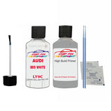 Anti rust primer undercoat Audi Q5 S Line Ibis White 2006-2022 Code Ly9C Touch Up Paint Scratch Repair